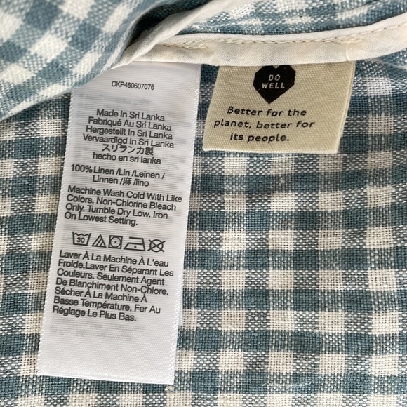 Madewell 100% Linen Collarless Blazer in Gingham Check - Picture 5 of 13